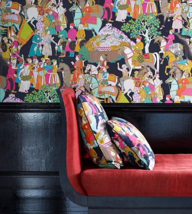 Manuel Canovas Dara Turquoise tapéta - Paisley Home