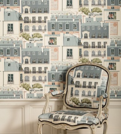 Manuel Canovas Les Toits de Paris Ardoise tapéta - Paisley Home