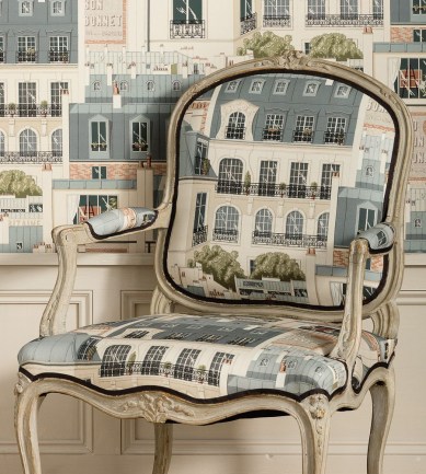 Manuel Canovas Les Toits De Paris Ardoise textil - Paisley Home