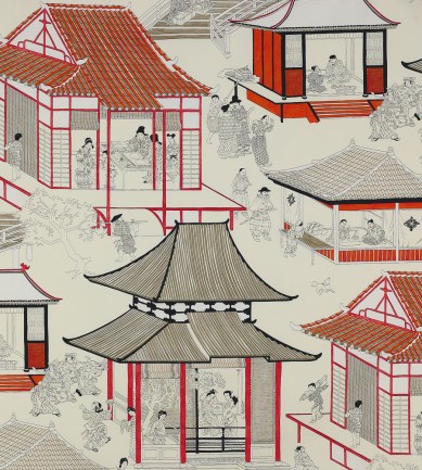 Manuel Canovas Madame Butterfly Encre de Chine textil - Paisley Home