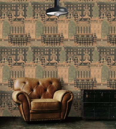 Mind the Gap Amsterdam Orange design tapéta - Paisley Home