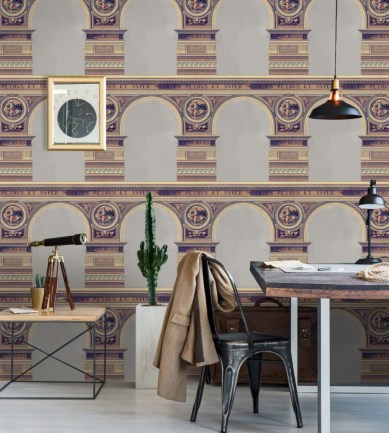 Mind the Gap Basilique Brass design tapéta - Paisley Home