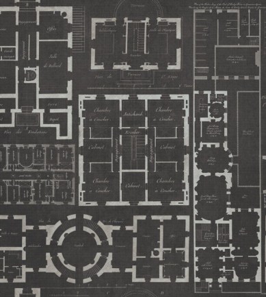 Mind the Gap Chateau Anthracite design tapéta - Paisley Home