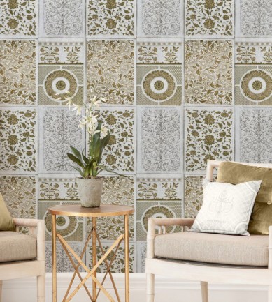 MINDTHEGAP Chinese Pattern Brown design tapéta - Paisley Home