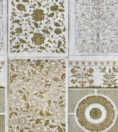 MINDTHEGAP Chinese Pattern Brown design tapéta - Paisley Home