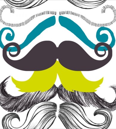 MINDTHEGAP Different Moustaches design tapéta - Paisley Home