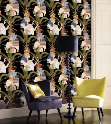 MINDTHEGAP Egyptian Queens Anthracite design tapéta - Paisley Home