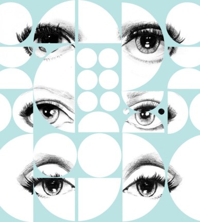 MINDTHEGAP Eyes And Circles design tapéta - Paisley Home