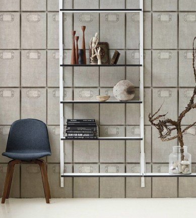 MINDTHEGAP Fabric Covers Taupe design tapéta - Paisley Home