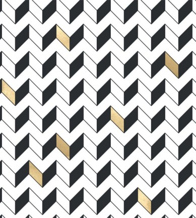 MINDTHEGAP Golden Zig Zag design tapéta - Paisley Home