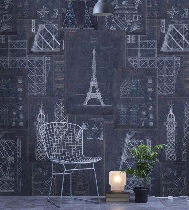 Mind the Gap Grand Eiffel Blue design tapéta - Paisley Home