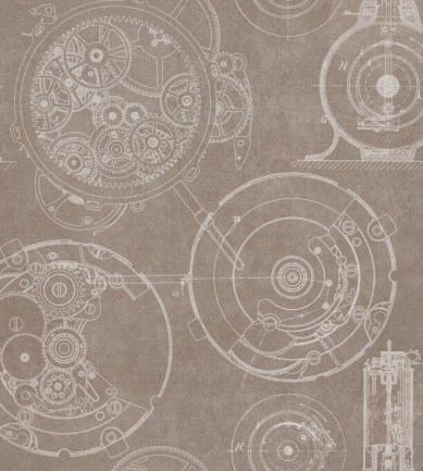 MINDTHEGAP Horlogerie Taupe design tapéta - Paisley Home
