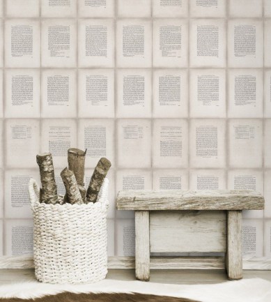 MINDTHEGAP Inside Book Taupe design tapéta - Paisley Home