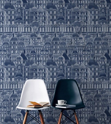 Mind the Gap Louvre Blue design tapéta - Paisley Home