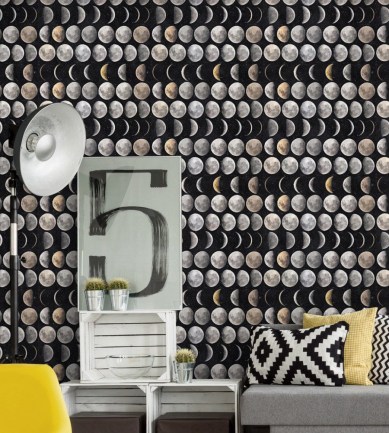 MINDTHEGAP Moon Phases design tapéta - Paisley Home