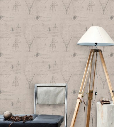 MINDTHEGAP Newton Geometry Taupe design tapéta - Paisley Home