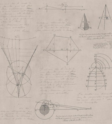 MINDTHEGAP Newton Geometry Taupe design tapéta - Paisley Home