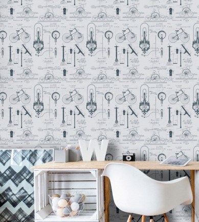 MINDTHEGAP Patents Grey design tapéta - Paisley Home