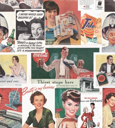 MINDTHEGAP Retro Ads design tapéta - Paisley Home