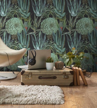 MINDTHEGAP Succulentus Anthracite design tapéta - Paisley Home