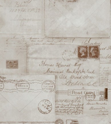 MINDTHEGAP Vintage Letters Neutral design tapéta - Paisley Home