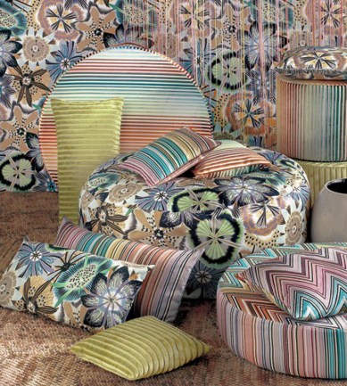 Paisley Home - Missoni Home luxus függöny és kárpit anyagok teljes választéka