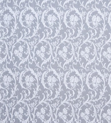 MYB Textiles Rosebud Scroll White textil - Paisley Home