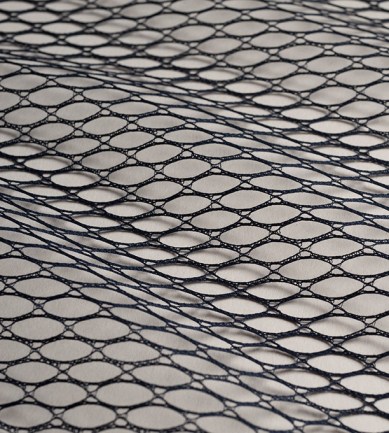 MYB Textiles Abstract Net Navy textil - Paisley Home