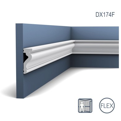 Orac Decor DX174F prémium minőségű oldalfali díszléc