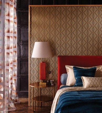Osborne and Little Ruhlmann Grey/Silver tapéta - Paisley Home