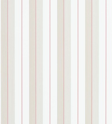 Ralph Lauren Aiden Stripe Natural-Red tapéta - Paisley Home