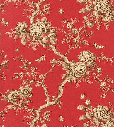 Ralph Lauren Ashfield Floral Balmoral Red tapéta - Paisley Home