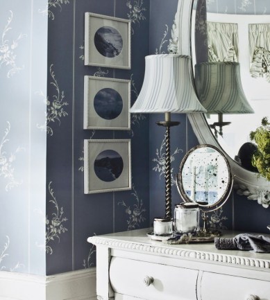 Ralph Lauren Elsinore Floral Platinum tapéta - Paisley Home