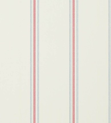 Ralph Lauren Garfield Stripe Ivory-Red-Navy tapéta - Paisley Home