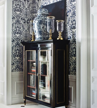 Ralph Lauren Gwynne Damask Peacock tapéta - Paisley Home