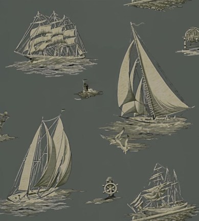 Ralph Lauren Down Easter Boats Fog tapéta