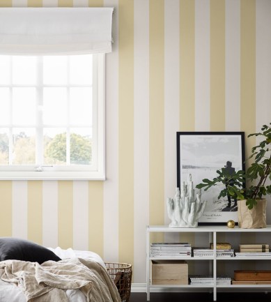 Sandberg Magnus Light Yellow tapéta - Paisley Home