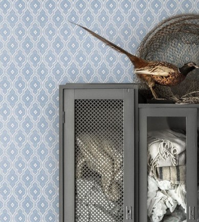 Sandberg Viola Light blue tapéta - Paisley Home