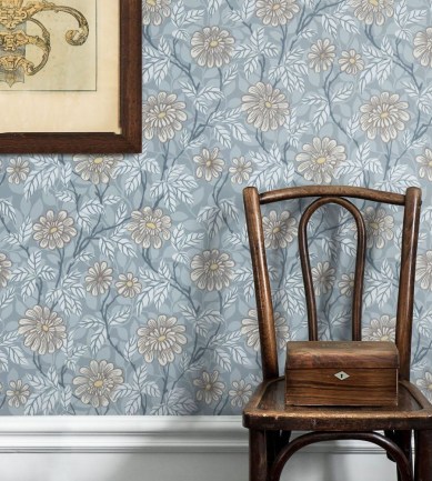 Sandberg Zinnia Blue tapéta - Paisley Home