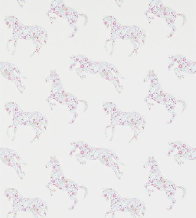 Sanderson Pretty Ponies Pink/Sky tapéta - Paisley Home