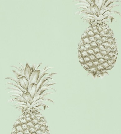 Sanderson Pineapple Royale Porcelain / Sepia tapéta - Paisley Home