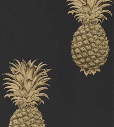 Sanderson Pineapple Royale Graphite / Gold tapéta - Paisley Home