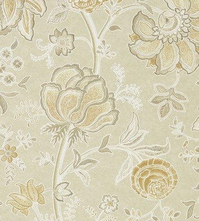 Sanderson Shalimar Linen / Sepia tapéta - Paisley Home