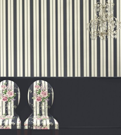 Sanderson Cecile Stripe Pearl tapéta - Paisley Home