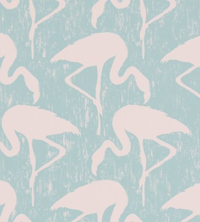Sanderson Flamingos Turquoise Pink tapéta - Paisley Home