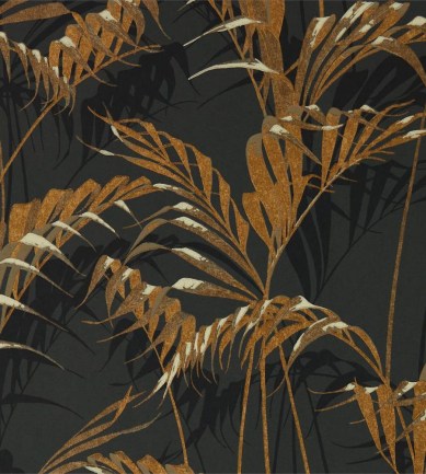 Sanderson Palm House Charcoal-Gold tapéta