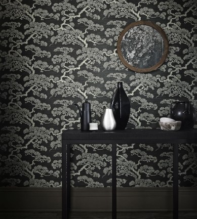 Sanderson Keros Ebony tapéta - Paisley Home