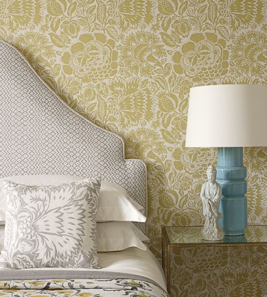 Sanderson Poppy Damask Linden/Chalk tapéta - Paisley Home