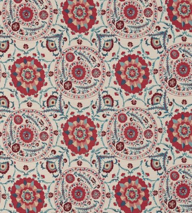 Sanderson Anthos Red/Indigo textil - Paisley Home