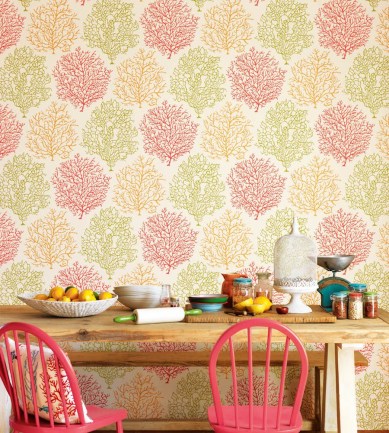 Sanderson Coral Reef Aqua/Silver tapéta - Paisley Home